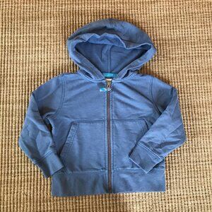 Jcrew Kids Blue cotton zip up hoodie 2T